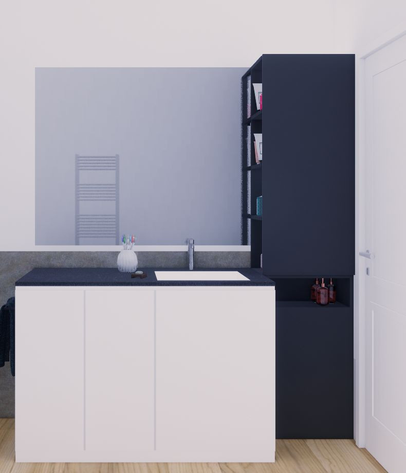 VIA ORTI | Render bagno