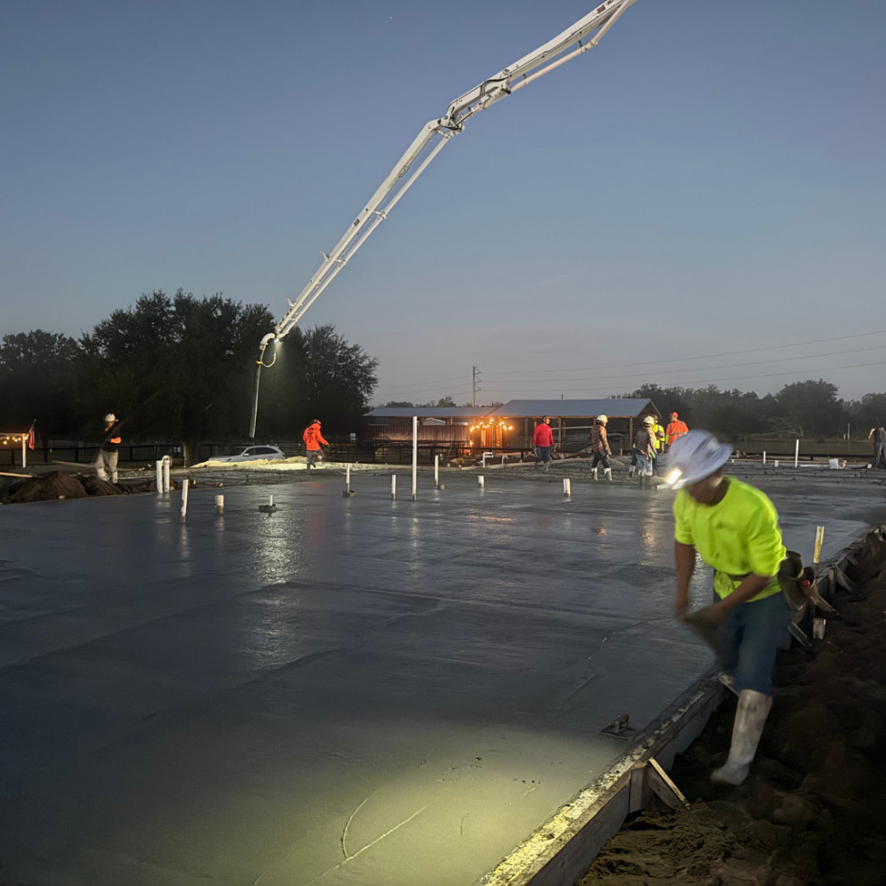 Barn-Dominium Foundation Pour