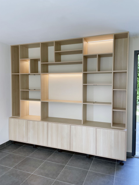 Rangement sur-mesure klassisch-modern-wohnbereich