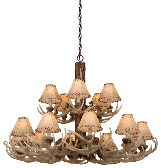 Lodge 15 Light Multi Tier Chandelier Noachian Stone Lodge 15 Light Multi Tier Chandelier Noachian Stone