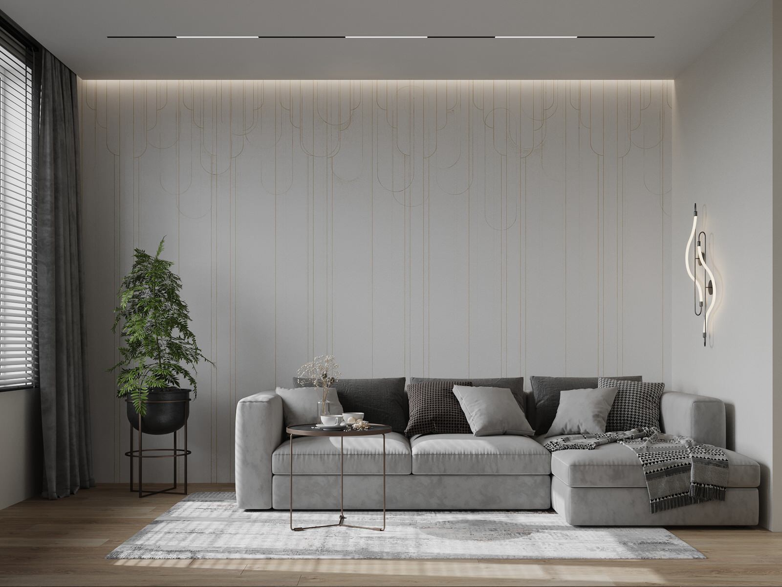 Проект 2х уровневой квартиры