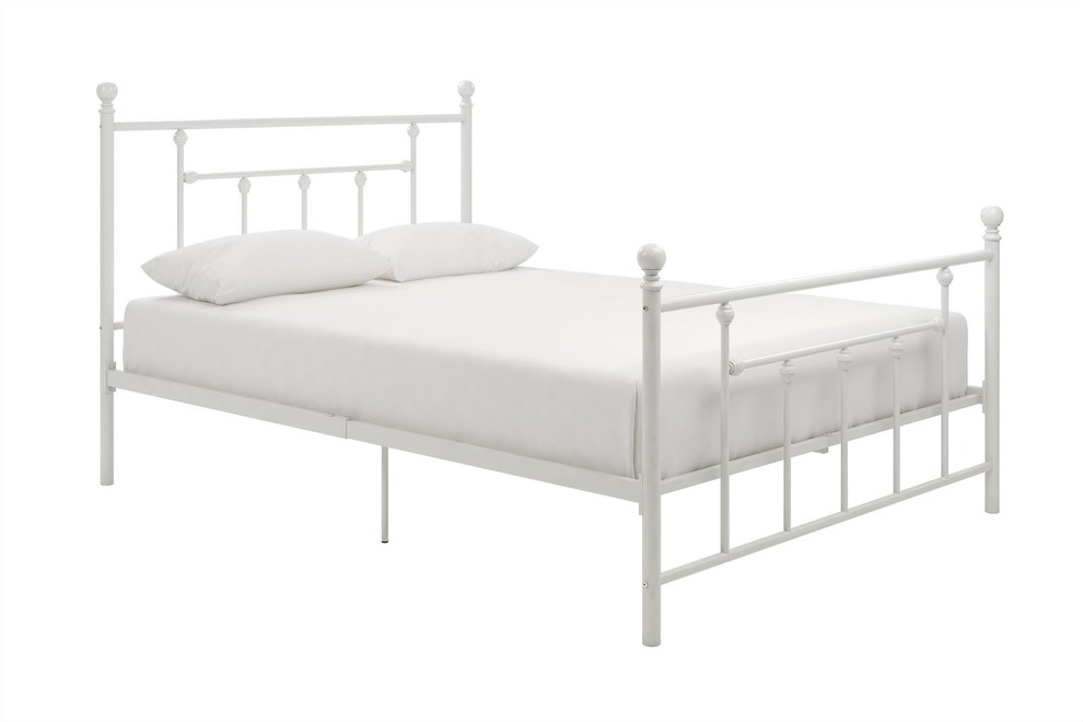 Atwater Living Maisie Full Metal Bed, White