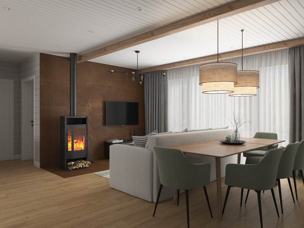 Дизайн-проект каркасного дома