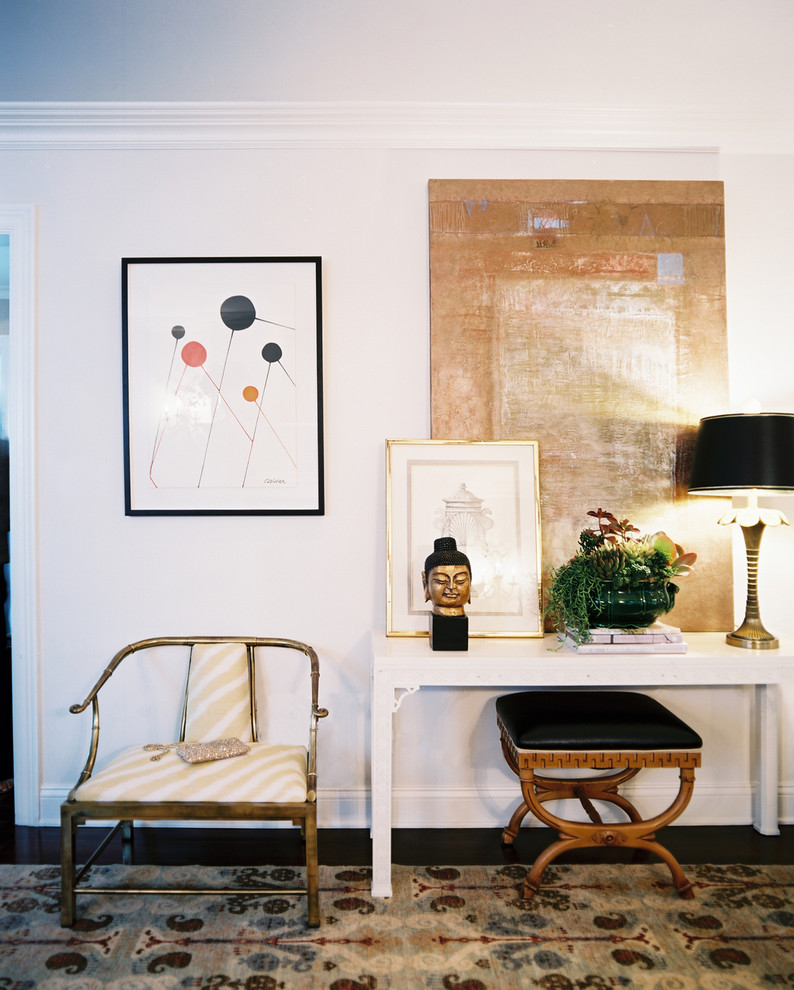 Inspiration for an eclectic hallway in San Francisco.