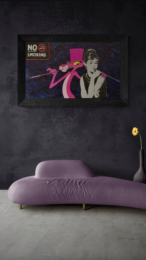 Современные картины для интерьера  в стиле Поп арт/ Граффити/ Стрит арт Акрилом