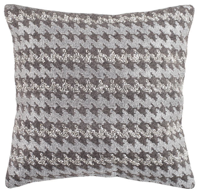 hounds tooth pillow