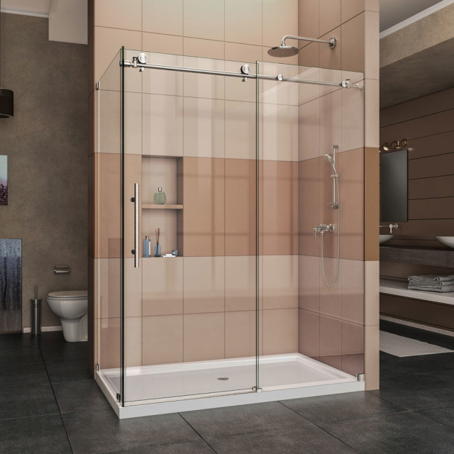 DreamLine EnigmaX 34.5"x60 3/8" Frameless Sliding Shower Enclosure