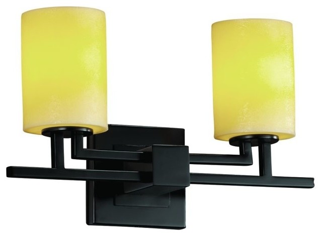 Justice Design 0-AMBR Aero 2-Light Bath Bar - Transitional ...