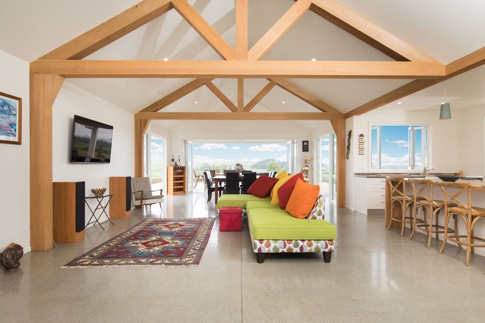 Photo of a country living room in Auckland.