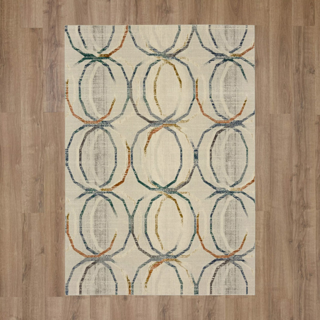 Karastan Rugs Halifax Multi 5'3"x7'10" Area Rug, 5'3"x7'10