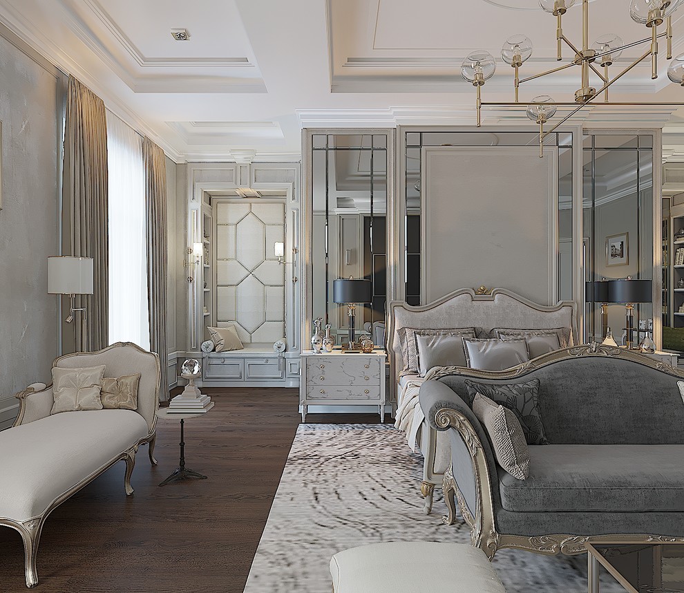 Интерьер спальни в частном доме