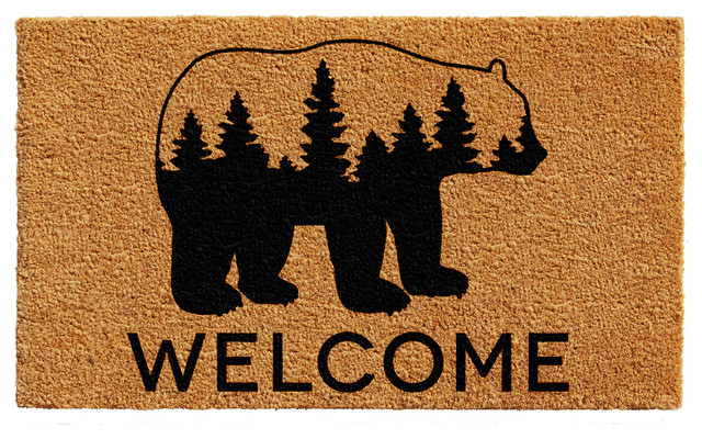 Bear Country Doormat Rustic Doormats By Home More