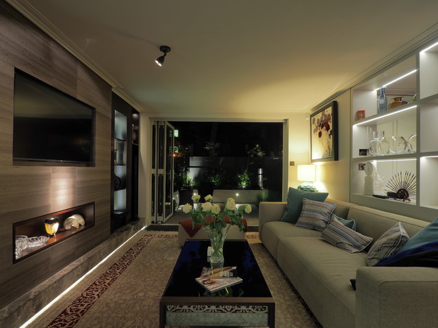 Talbot Rd contemporary-vardagsrum