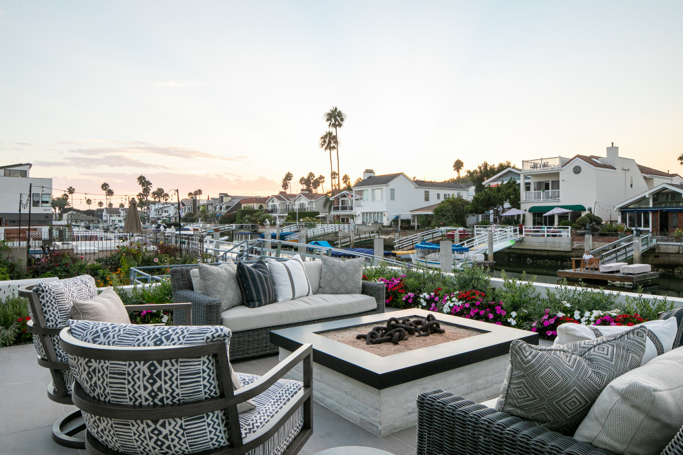 Photo of a nautical patio in Orange County.