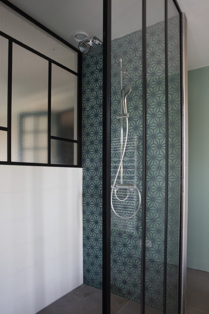 R&eacute;novation d'une meuli&egrave;re eklektisch-badezimmer