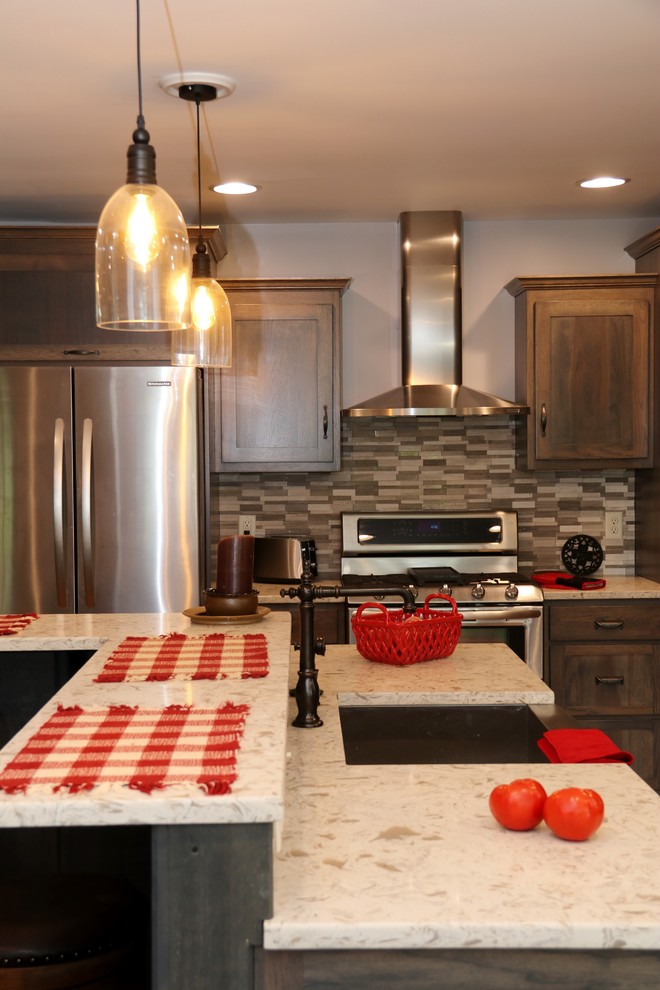 Mountain style home design photo in DC Metro