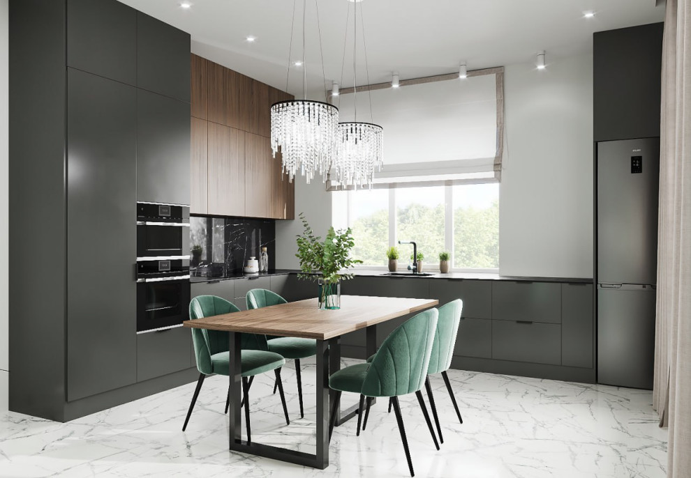 Дизайн - проект кухни в частном доме