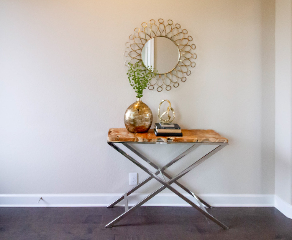Inspiration for a transitional entryway remodel in Albuquerque