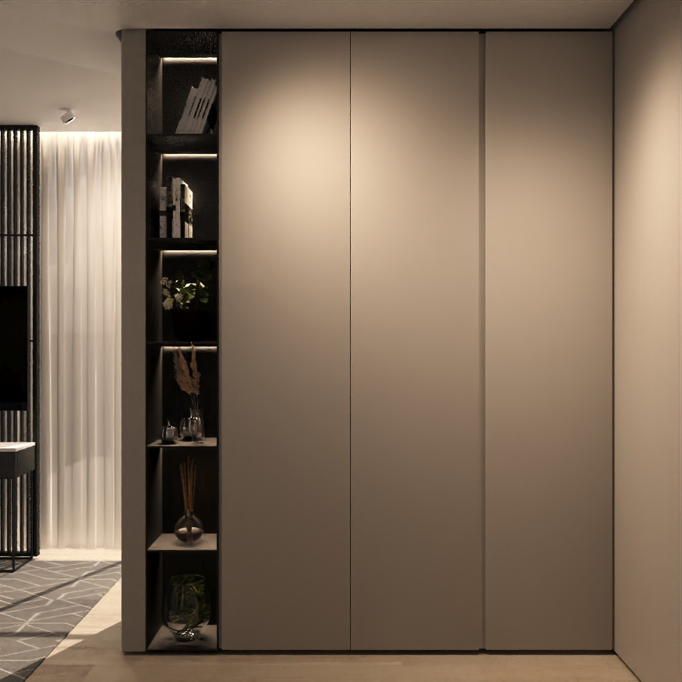 Дизайн-проект квартиры, ул. Нахимсона 107м2. Минимализм