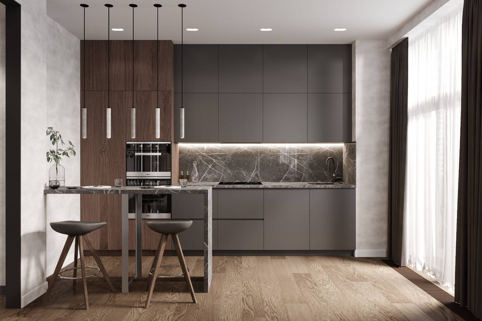 Квартира 83 кв. м. в современном стиле ЖК Life- Кутузовский.