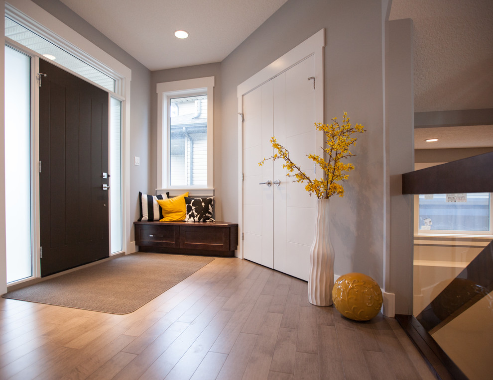 Home design - transitional home design idea in Edmonton