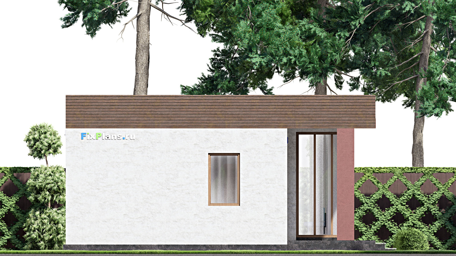 Проект одноэтажного дома 9х11м S67м2 F-15011