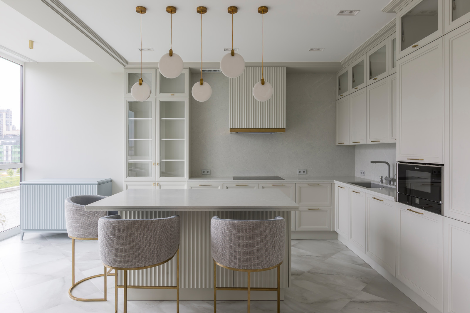 Teltos White Ice Кухня-столовая