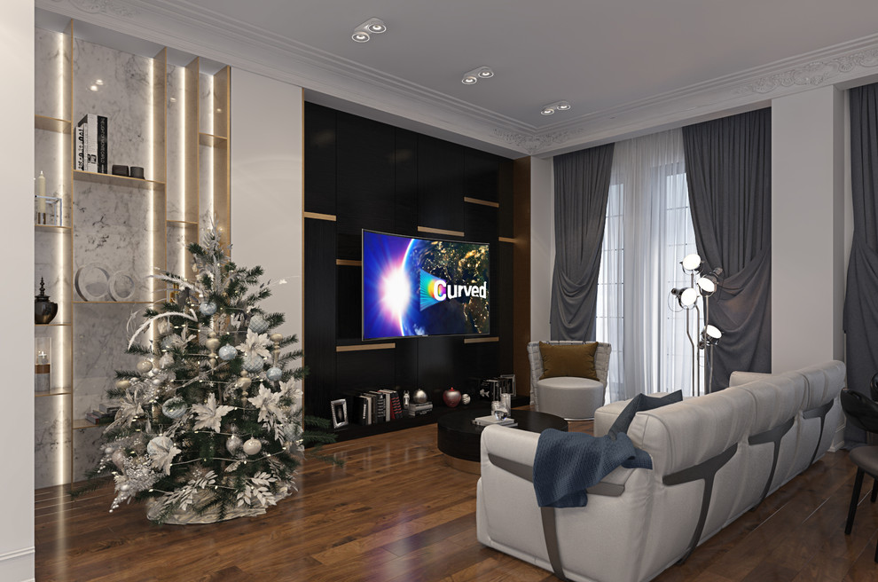 Дизайн-проект роскошной квартиры с элементами неоклассики