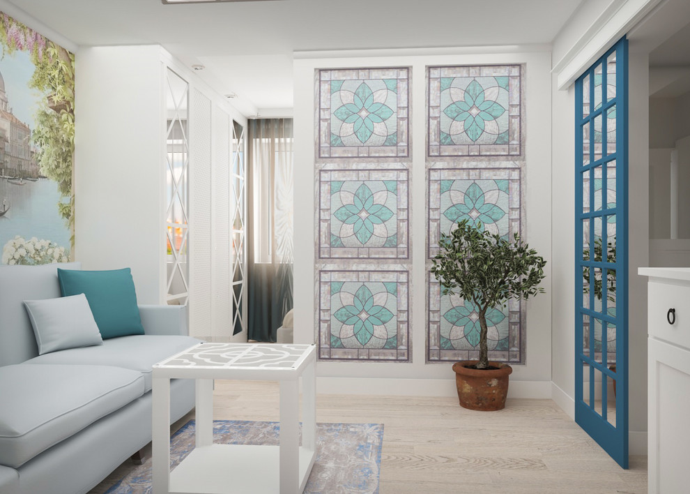 Гостиная-спальня в средиземноморском стиле