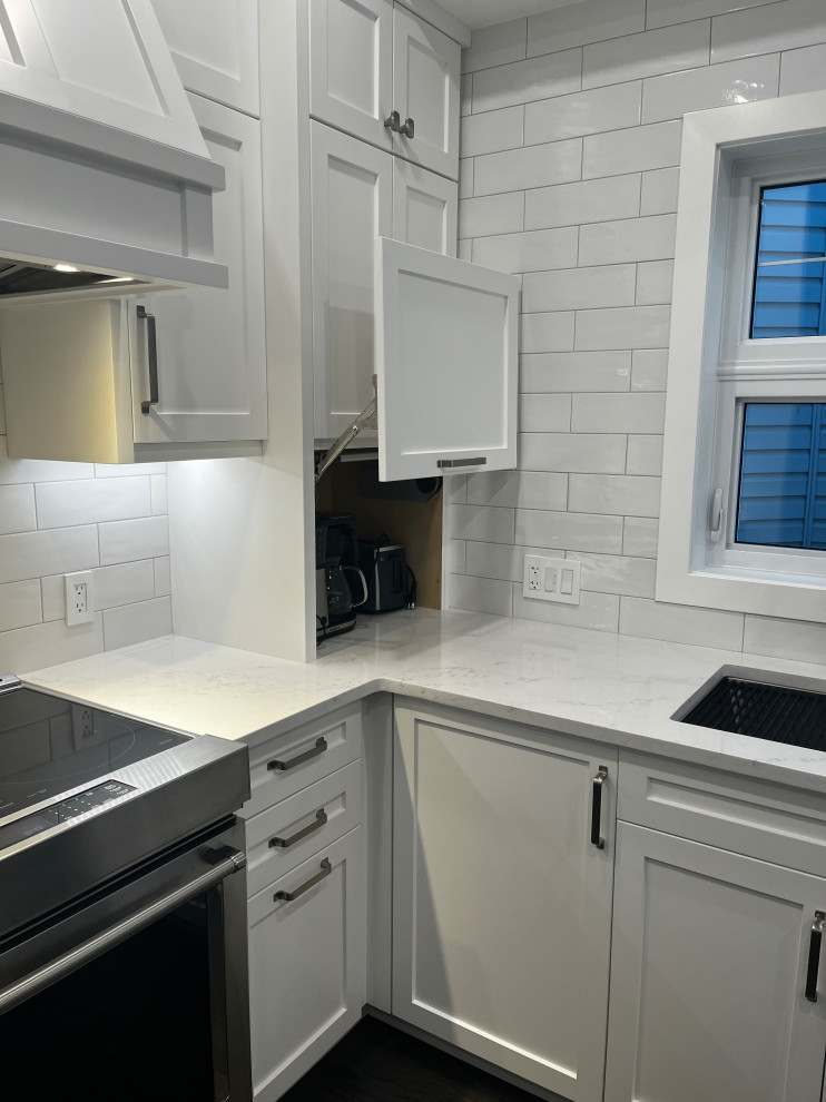 Inspiration for a transitional home design remodel in Calgary