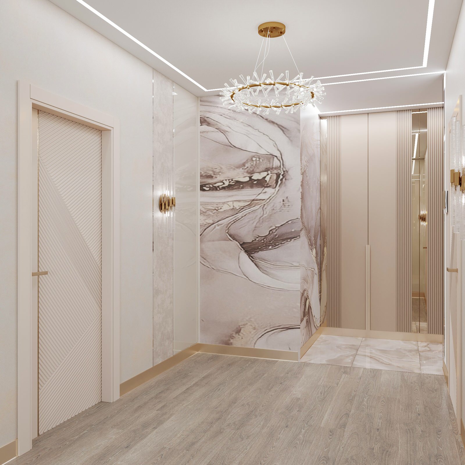 2023г. Интерьер квартиры 62 м2 в ЖК "Оазис"