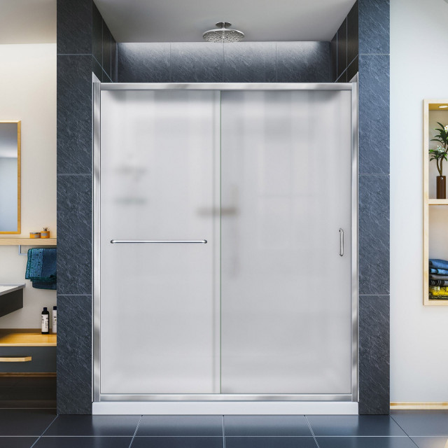 DreamLine InfinityZ Shower Door, 32"x60" Base and Qwall5 Shower