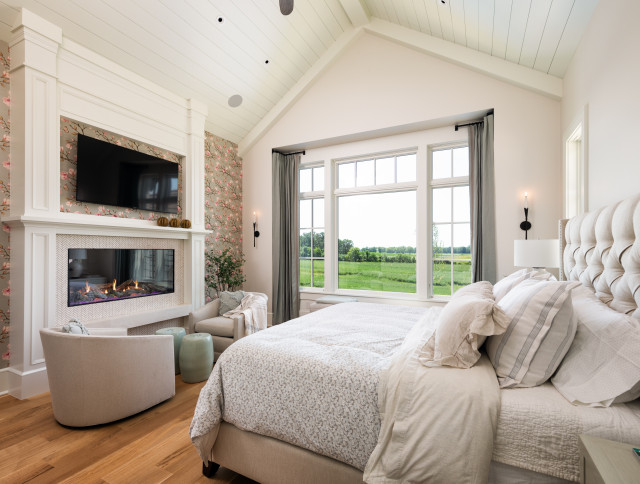 Shingle Style Lodge klassisch-schlafzimmer