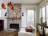 Farmhouse Living Room by Landed Interiors