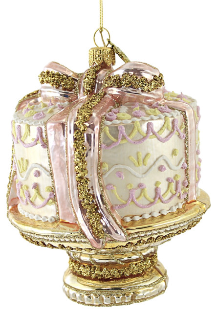 Huras Wedding Cake Glass Ornament Pastry Bakery Marriage S777 ...