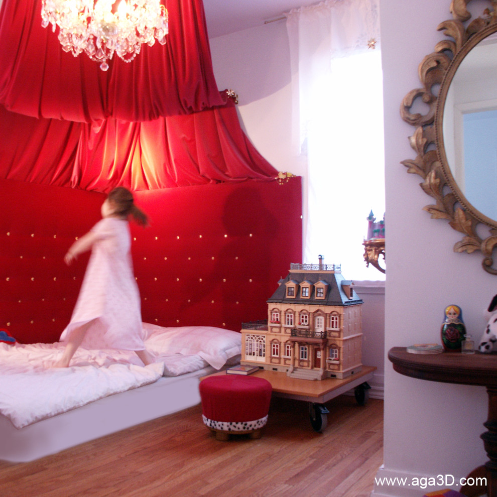 This is an example of an eclectic kids' room in Toronto.