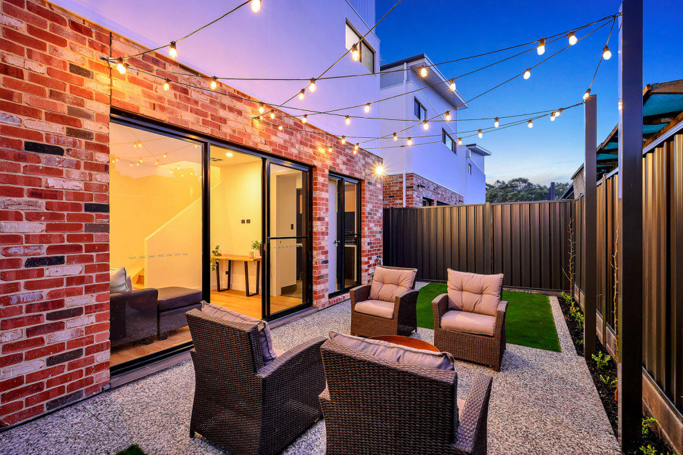 This is an example of a small industrial backyard patio in Adelaide.