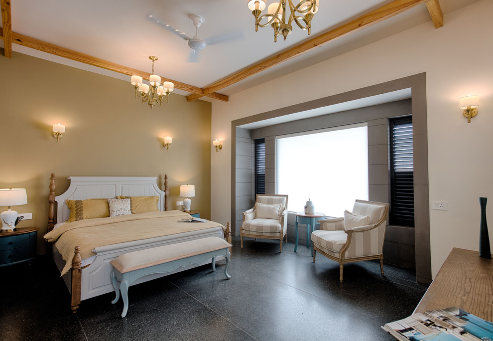 卧室白色沙发混搭风格装修设计图片