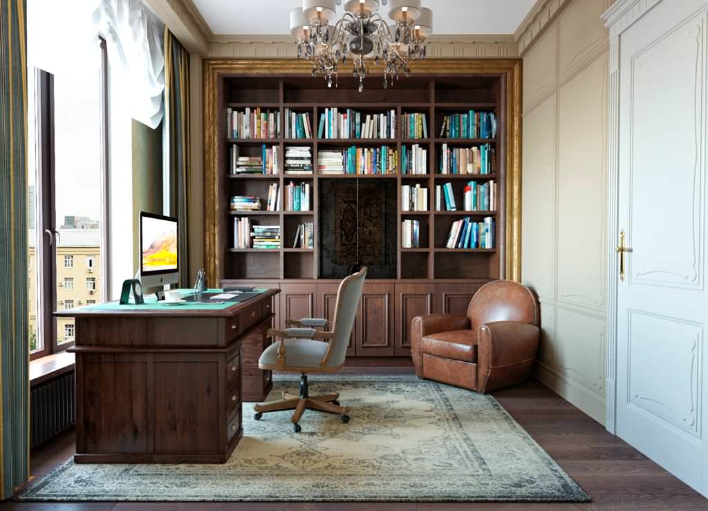 Кабинет в классическом стиле