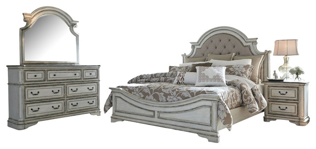 liberty magnolia manor bedroom set - farmhouse - bedroom furniture
