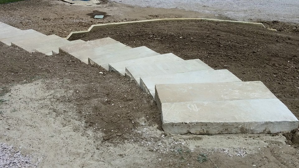 Inspiration for a large full sun backyard stone outdoor basketball/tennis/multi-game court in Denver for summer.
