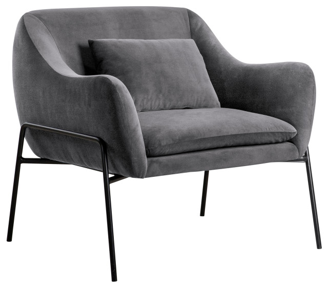 Karen Velvet Modern Accent Chair, Armen Living Furniture Reviews