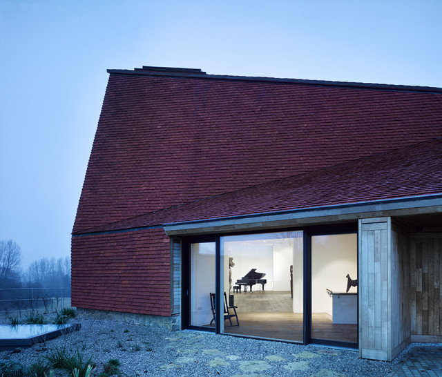 Caring Wood modern-fasad
