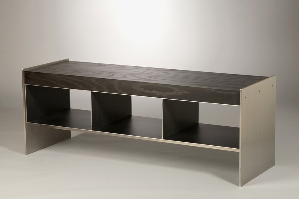 Furniture: Stainless Steel & Ash Shower Bench