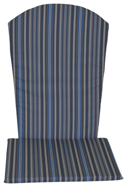 Full Adirondack Chair Cushion, Blue Stripe