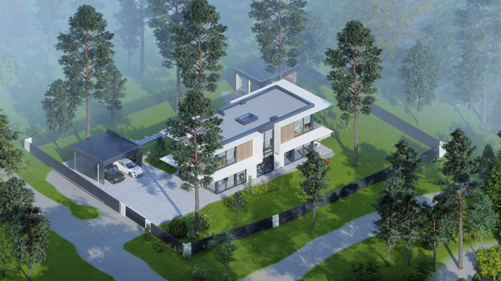 Hi-tech modern house 198+19+54