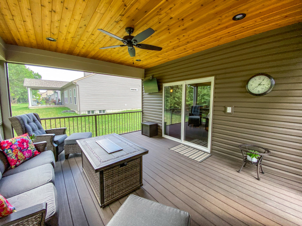 Screen Room with Composite Decking and Solar Screen - Deck - St Louis ...