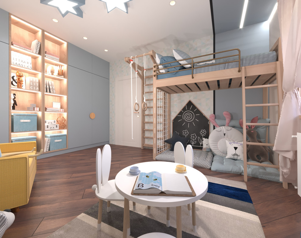 Дизайн-проект интерьера трехкомнатной квартиры.