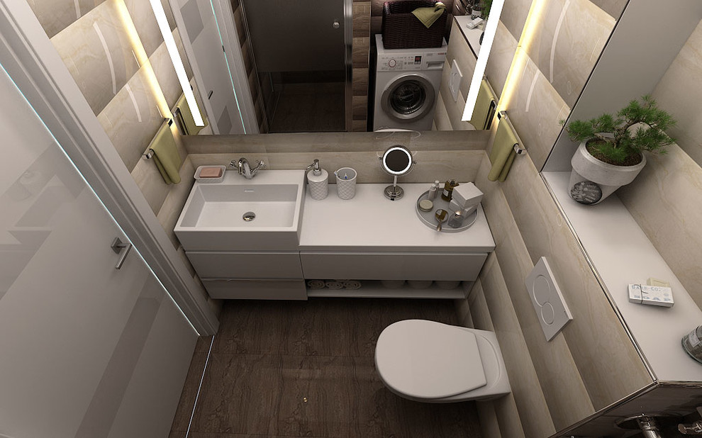 МИНИ дизайн-проект (гостиная и душевая)