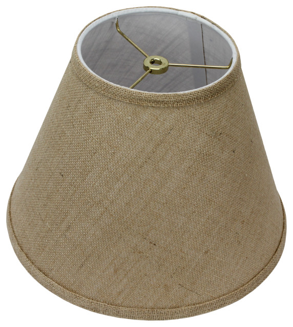 Fenchel Shades 6"x12"x9" Brass Spider Attachment Empire Lamp Shade